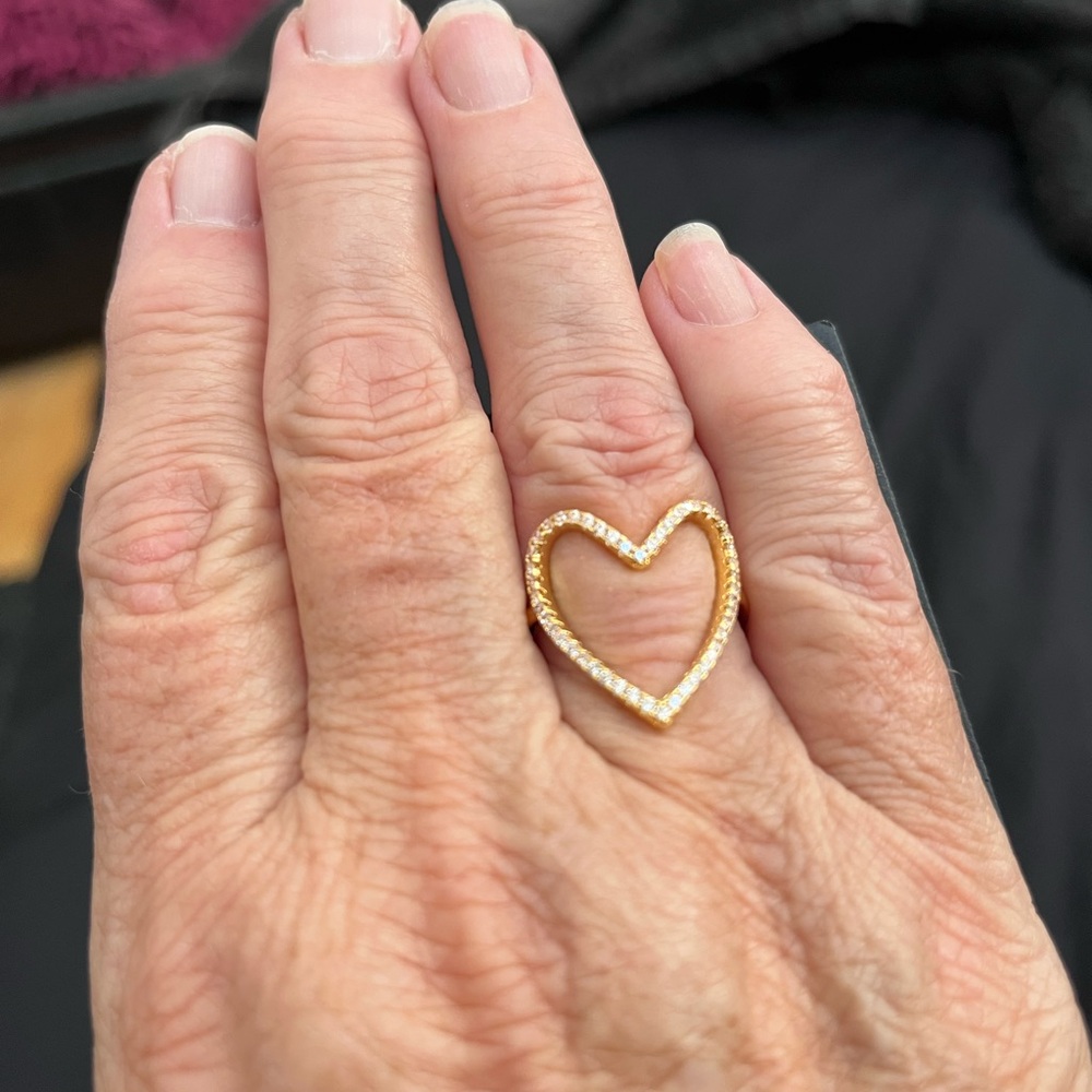 Nordstrom Open Heart Gold Ring